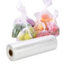 HDPE maišeliai, 250x400mm, 8mkr, 1000 vnt., skaidrūs, rulonėlyje