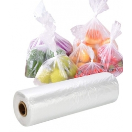 HDPE maišeliai, 250x400mm, 8mkr, 1000 vnt., skaidrūs, rulonėlyje