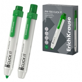 Automatinis žymeklis baltai lentai RW-700 CLICK IT, ErichKrause, 2.0mm, žalios sp.
