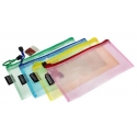 Plastikinis vokas su užtrauktuku AXENT, DL, 180mkr, permatomas, 4 sp.