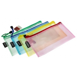 Plastikinis vokas su užtrauktuku AXENT, DL, 180mkr, permatomas, 4 sp.