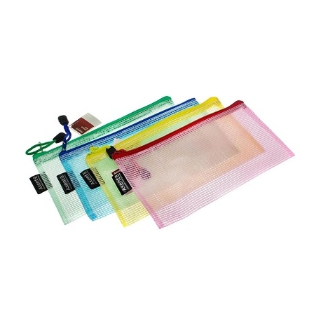 Plastikinis vokas su užtrauktuku AXENT, DL, 180mkr, permatomas, 4 sp.