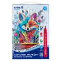 Akrilinių žymeklių rinkinys CREATIVE, Kite, 12 spalvų