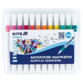 Akrilinių žymeklių rinkinys CREATIVE, Kite, 24 sp.