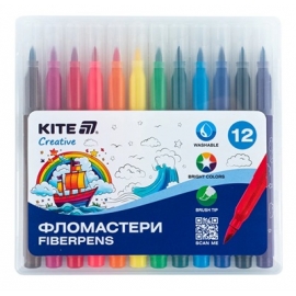 Teptukiniai flomasteriai CREATIVE, Kite, 12 sp.