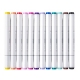 Purškiami tekstiliniai flomasteriai AIRBRUSH TEXTIL, Jolly, 12 sp.