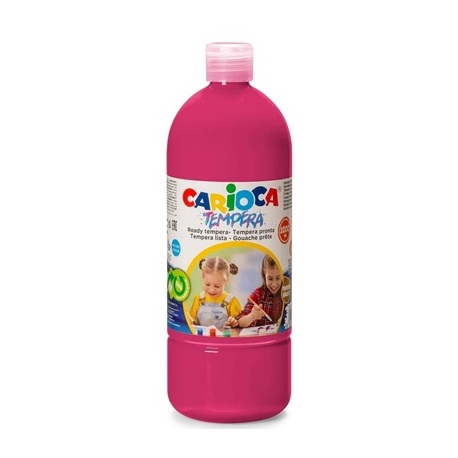 Guašas CARIOCA, 1000ml, tamsiai rožinės sp.