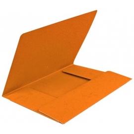 Kartoninis dėklas su guma FORPUS, A4, 400gsm, oranžinės sp.