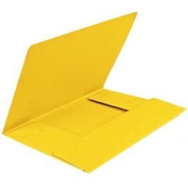 Kartoninis dėklas su guma FORPUS, A4, 400gsm, geltonos sp.