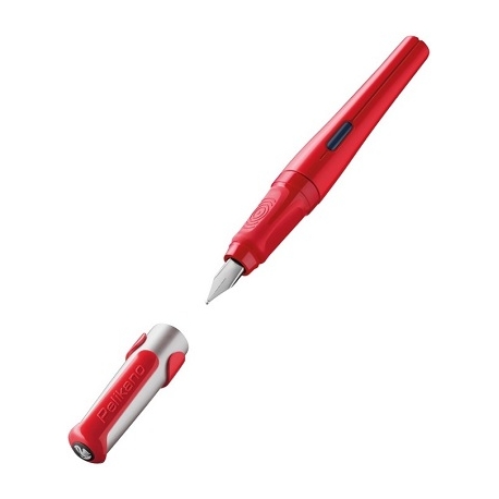 Plunksnakotis PELIKANO Original, Pelikan, M storio iridžio plunksna, raudonos sp., dėžutėje