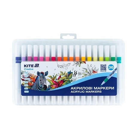 Akrilinių žymeklių rinkinys CREATIVE, Kite, 36 sp.