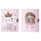 Užrašų knygelė - dienoraštis LITTLE PRINCESS & UNICORN, MP, A5, 80 lapų, 80gsm, su spynele ir magišku rašikliu