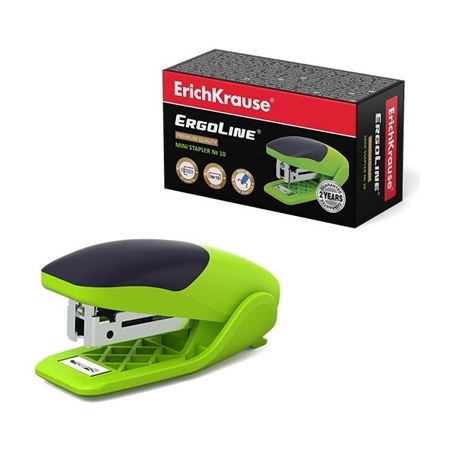 Segiklis ERGOLINE MINI, ErichKrause, Nr. 10, sega iki 15 lapų, žalios sp.