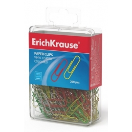 Sąvaržėlės, ErichKrause, ilgis 28mm, 200vnt., dengtos plastiku, įvairių sp.