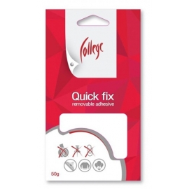 Plastilininiai klijai COLLEGE QUICK FX, 50g , baltos spalvos