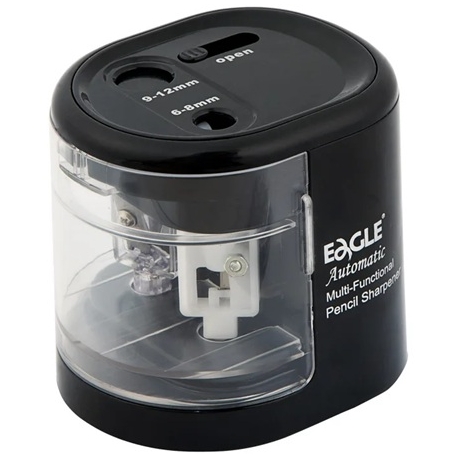 Elektrinis drožtukas EG-5161USB, Eagle, dvigubas, juodos sp. korpusas