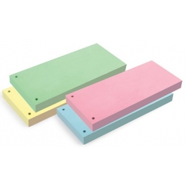 Skirtukai dokumentams FORPUS, 105x240mm, kartoniniai, 190gsm, 100vnt., geltonos sp.