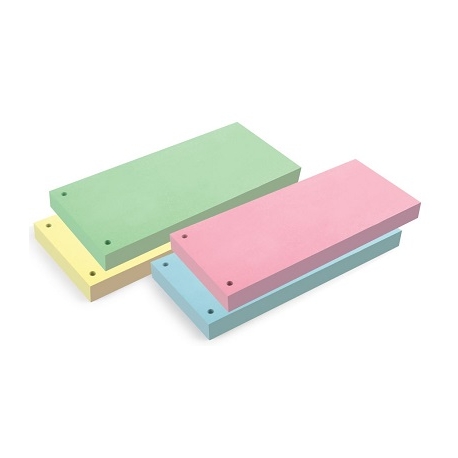 Skirtukai dokumentams FORPUS, 105x240mm, kartoniniai, 190gsm, 100vnt., geltonos sp.