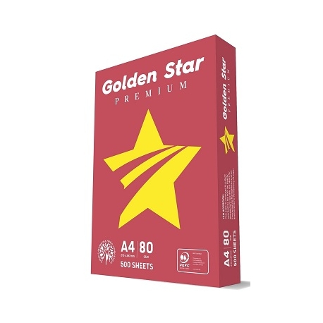 Biuro kopijavimo popierius GOLDEN STAR Premium, A4, 80gsm, 500 lapų