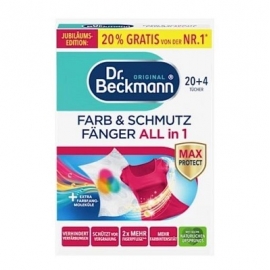 Dažus ir purvą sulaikančios ECO servetėlės Dr. BECKMANN, 24vnt.