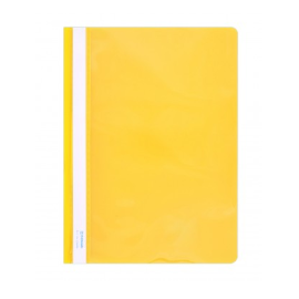 Plastikinis segtuvėlis skaidriu viršeliu A4+, geltonos sp.