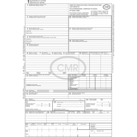 CMR blankai, A4x6, be Nr., LT-ENG, 10 vnt.