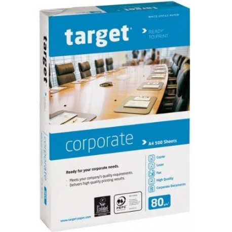 Biuro kopijavimo popierius TARGET CORPORATE, A3, 80gsm, 500 lapų