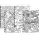 Bloknotas MANDALAS, A4, langeliais, 48 lapai, 70gsm, su spirale šone