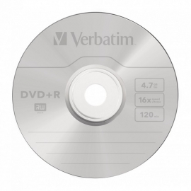 DVD+R diskas popieriniame vokelyje, Verbatim, 4,7GB, 16X, 120min, 1vnt.