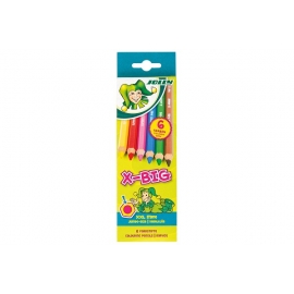 Spalvoti pieštukai 6 sp. SUPERSTICKS MINI
