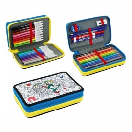 Penalas FOR COLORING, Carioca, 195X132X47mm, 2 dalių, užpildytas