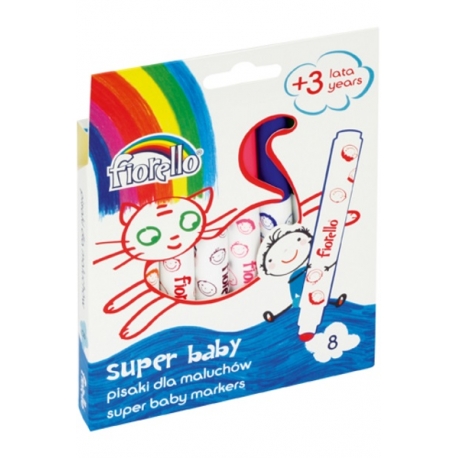 Flomasteriai SUPER BABY, Fiorello, 8 sp.