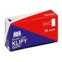 Spaustukai, Grand, ilgis 19mm, 12vnt., juodos sp.