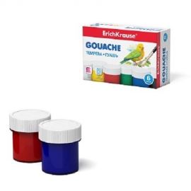 Guašas, ErichKrause, 6 spalvos po 20ml