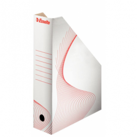 Archyvinis brošiūrų stovas ESSELTE, A4, 322x254x80mm, balta/raudona spalva