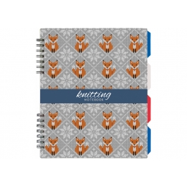 Bloknotas LAPĖS, Optima, B5, 120 lapų, langeliais, 60gsm, su spirale šone, su 4-iais skirtukais, plastikinis viršelis