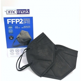 FFP2 apsauginis respiratorius DMC MASK DM-002, juodos spalvos, 2 vnt.