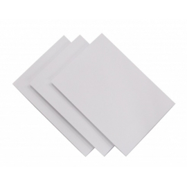 Maži kartoniukai, 80x100 mm, 50 vnt., baltos spalvos