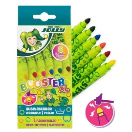 Flomasteriai BOOSTER XL (Jumbo), 6 spalvų