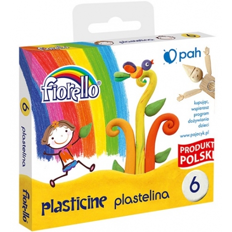 Plastilinas, Fiorello, 6 spalvos po 16g