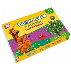 Plastilinas FRESH IDEAS, CoolForSchool, minkštas, 18 spalvų po 20g