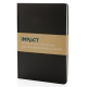 Užrašų knyga IMPACT, XD COLLECTION, A5, 64 lapai, 58gsm, linija, akmens dulkių popierius, kietas juodos sp. viršelis