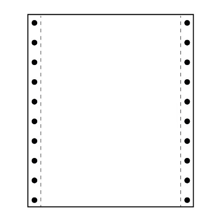 Perforuotas popierius vienasluoksnis 15-210-15x12, A4, su kraštine perforacija