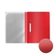 Plastikinis segtuvėlis matiniu viršeliu FIZZY CLASSIC, ErichKrause, A4, 140mkr, raudonos sp.