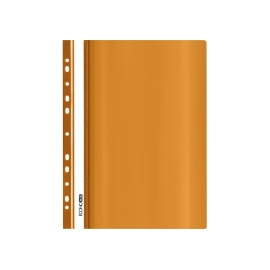 Plastikinis segtuvėlis skaidriu viršeliu, EconoMix, A4+, su perforacija, oranžinės sp.