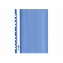 Plastikinis segtuvėlis skaidriu viršeliu, EconoMix, A4+, su perforacija, mėlynos sp.