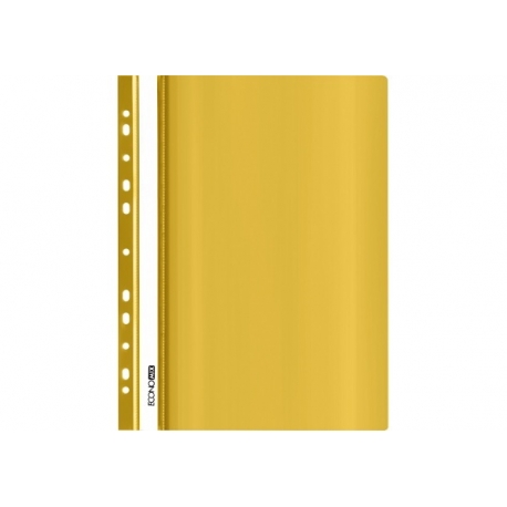 Plastikinis segtuvėlis skaidriu viršeliu, EconoMix, A4+, su perforacija, geltonos sp.
