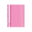 Plastikinis segtuvėlis skaidriu viršeliu, EconoMix, A4+, su perforacija, rožinės sp.