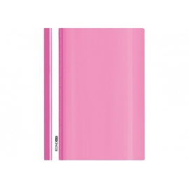 Plastikinis segtuvėlis skaidriu viršeliu, EconoMix, A4+, rožinės sp.