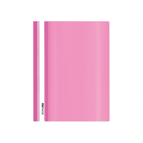 Plastikinis segtuvėlis skaidriu viršeliu, EconoMix, A4+, rožinės sp.